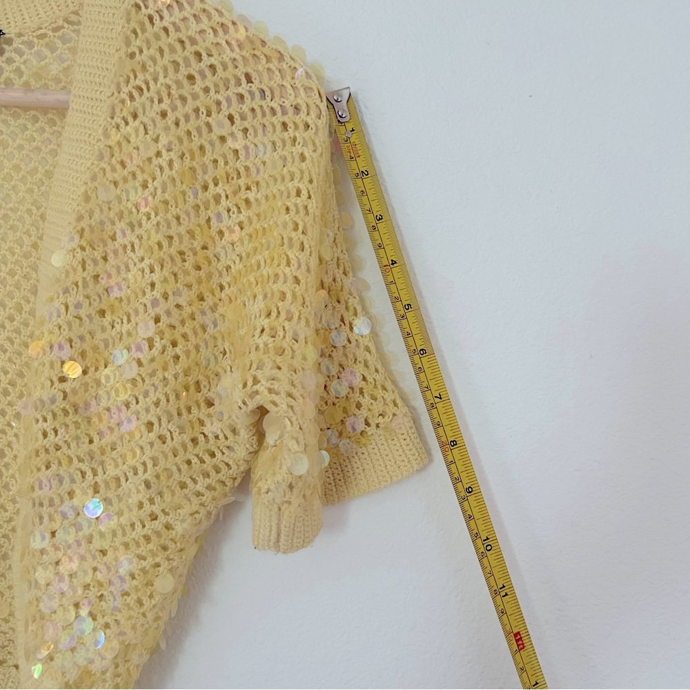 Wendy Hil NWOT sequin knit shrug - Picture 4 of 8